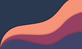 Minimalist Colored Wavy Shapes Background vector