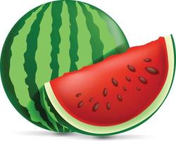 3d realistic transparent isolated vector set, whole and slice of watermelon, watermelon in a splash of juice with drops