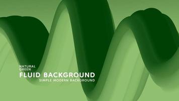 Natural Green Gradient Fluid Wavy Modern Background vector