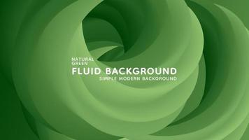 Natural Green Gradient Fluid Wavy Modern Background vector