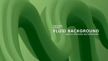 Natural Green Gradient Fluid Wavy Modern Background vector