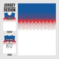 patrón de diseño abstracto vectorial para deportes y plantilla de jersey de impresión por sublimación. vector