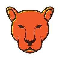 colorful animal head lioness logo symbol vector icon illustration design