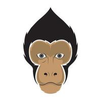 cara linda celebes macaco crestado diseño de logotipo vector gráfico símbolo icono signo ilustración idea creativa