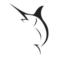 forma moderna pez espada mar logotipo símbolo vector icono ilustración diseño gráfico