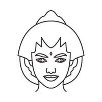 mujer javanese logo vector símbolo icono diseño ilustración