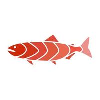 Resumen colorido sushi salmón logo símbolo vector icono ilustración diseño gráfico