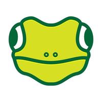 animal cute head gecko green logo vector symbol icon design illustration