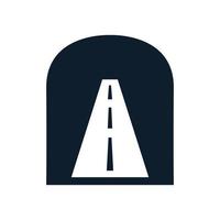 tunnels road transportation  logo vector icon design