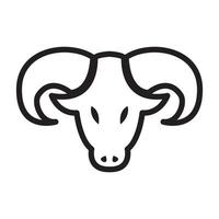 cabeza de línea cabra pigmeo logotipo símbolo icono vector gráfico diseño ilustración idea creativa