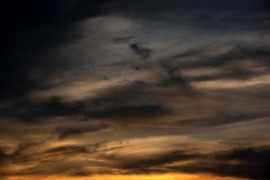 Beautiful sunset sky with clouds. Abstract sky. photo