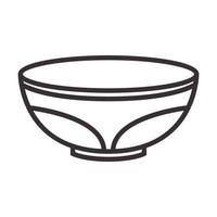 líneas hipster bowl simple logo símbolo vector icono ilustración diseño gráfico