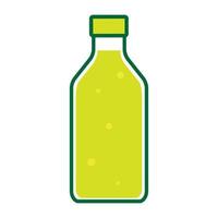 abstract fresh lemon bottle logo vector icon illustration design