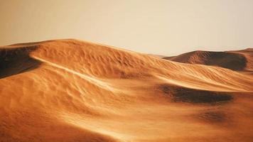 puesta de sol sobre las dunas de arena en el desierto video