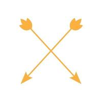 color vintage cruz flechas logo símbolo icono vector gráfico diseño ilustración idea creativa