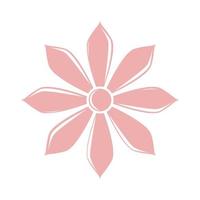 geometric feminine flower pink logo design vector graphic symbol icon sign illustration creative idea