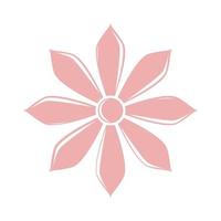 geometric feminine flower pink logo design vector graphic symbol icon sign illustration creative idea