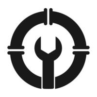 herramientas servicio tubería logo vector símbolo icono diseño gráfico ilustración