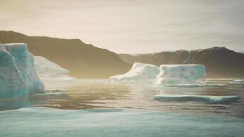 laguna di iceberg nel parco naturale video