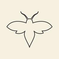 single lines insect hipster logo symbol icon vector graphic design illustration idea creative