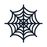 diseño de ilustración de vector de icono de logotipo negro moderno de esquema de arte de línea de telas de araña