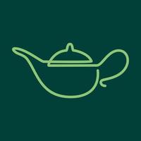 teapot magic lines  logo design vector icon symbol illustration