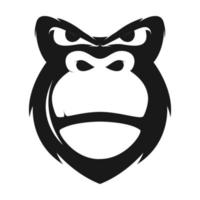 black face gorilla cool logo design vector graphic symbol icon sign illustration creative idea