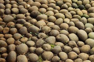 Garden stone pile of stones photo