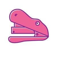 cute stapler for kids logo design vector