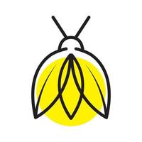 modern fireflies with light bright logo symbol icon vector graphic design illustration idea creative