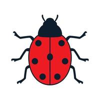 animal insect bug red abstract logo vector icon illustration design