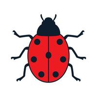 animal insect bug red abstract logo vector icon illustration design