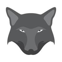 cabeza oscura abstracta lobo o perro bosque logotipo símbolo icono vector gráfico diseño ilustración