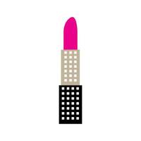 lipstick as building beauty logo vector icon design