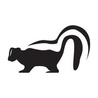 diseño de ilustración de icono de vector de logotipo de mofeta animal de forma moderna