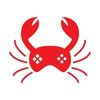 red crabs game logo symbol vector icon illustration graphic design