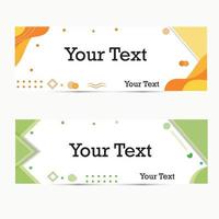 Corporate banner template vectors