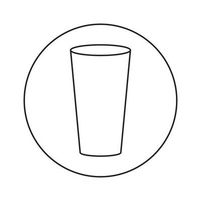 glass icon design vector.