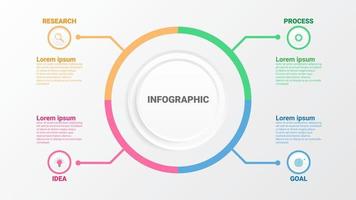 Graphic abstract element, Business data visualization. Process charts. a diagram with steps, options, sections or processes. Vector business template for presentations