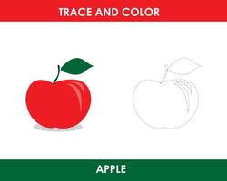 Trace the line and color the picture vector