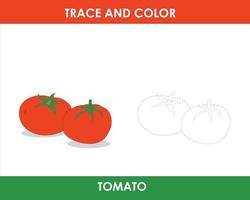 Trace the line and color the picture vector