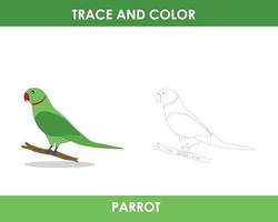 Trace the line and color the picture vector