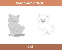 Trace the line and color the picture vector