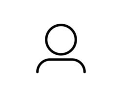 icono de signo de usuario. símbolo de persona avatar humano. vector aislado sobre fondo blanco.