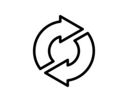 Exchange icon in trendy flat style. Reverse symbol for your web site design, logo, app, UI Vector EPS 10.