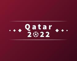 Antecedentes del torneo de fútbol qatar 2022. patrón de fútbol de ilustración vectorial para banner, tarjeta, sitio web. color burdeos bandera nacional qatar copa del mundo 2022 vector