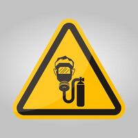 Warning Sign Breathing Apparatus Required vector