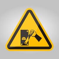 Do Not Touch Men Working Symbol Sign On White Background vector