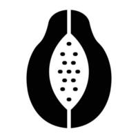 icono de vector de papaya que puede modificar o editar fácilmente