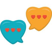 icono de vector de chat de amor que puede modificar o editar fácilmente